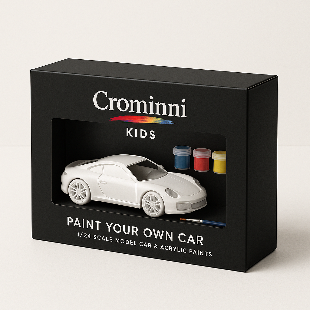 Caixa Cromini Kids com carro e tintas
