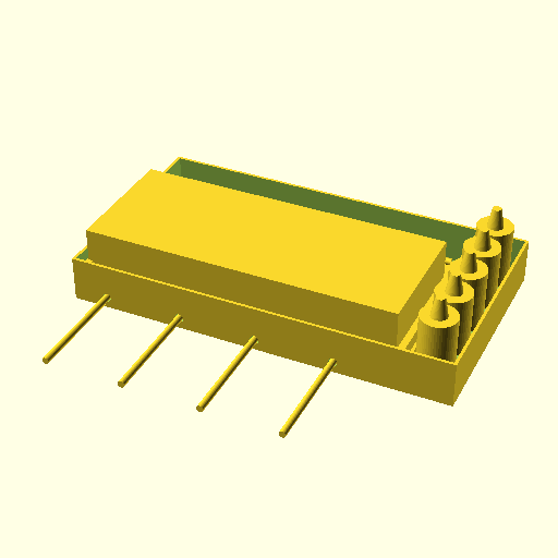 Modelagem CAD de inserto para kit Cromini